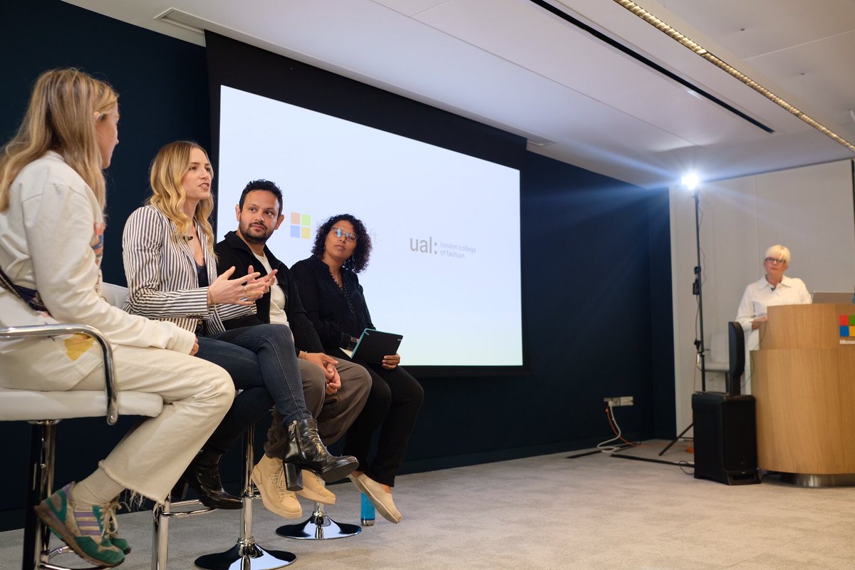 Kicking off our weekend of talks with <a href="/MicrosoftUK/">Microsoft UK</a> today with a deep dive into #Sustainability and #technology in #fashion. #MicrosoftLDN
