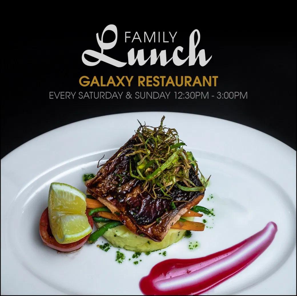 goplacesdigital's tweet photo. Treat your family to a sumptuous lunch this and every Saturday / Sunday from 12:00 pm till 3:00 pm at @EkaHotel, Galaxy Restaurant. Because Fondest Memories Are Made Gathered Around A Table
https://t.co/NfljFPMkxX
#GoEka #SaturdayVibes #SaturdayThoughts https://t.co/dMDJnlqhF7