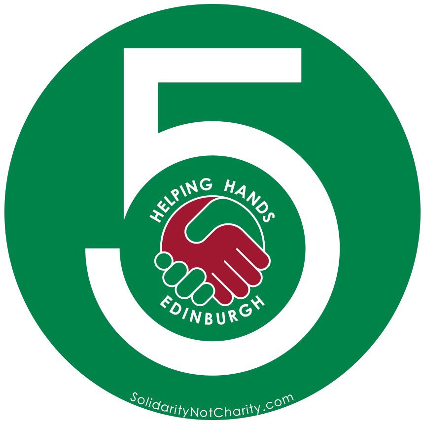 EdiHelpingHands's tweet photo. Our new profile pic celebrating 5 years of #Edinburgh Helping Hands 🤝 https://t.co/YH6P7g74Vx