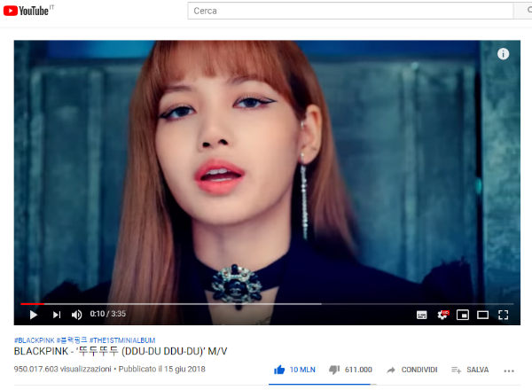 SerieTV46's tweet photo. #BLACKPINK "DDU-DU DDU-DU" MV has surpassed 950M views on Youtube. 👏👏🎉🎉 https://t.co/aUWuckzGEu