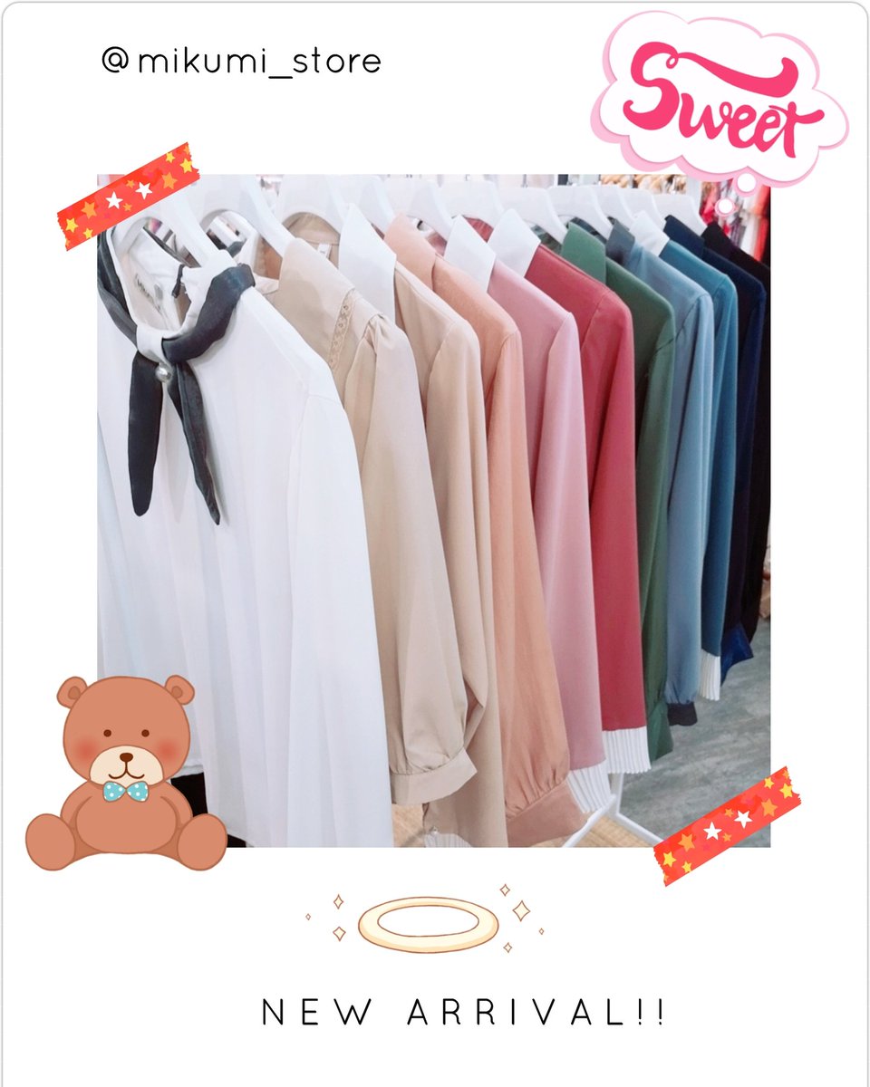 Mikumi_store's tweet photo. New arrival : 
So cute so sweet shirt
เสื้อเชิ้ตน่ารัก ผ้าเนื้อดี งานตัดดย็บแบบ��รีเมียม ใส่ทำงานสวยๆ

Price: 550 - 590.-

See us more 👇👇👇
https://t.co/PcJ2ZaOKZw

#เสื้อเชิ้ต #เสื้อเชิ้ตน่ารัก #เสื้อใส่ทำงาน #เสื้อทำงาน #ชุดทำงาน https://t.co/9PH56gsdrp
