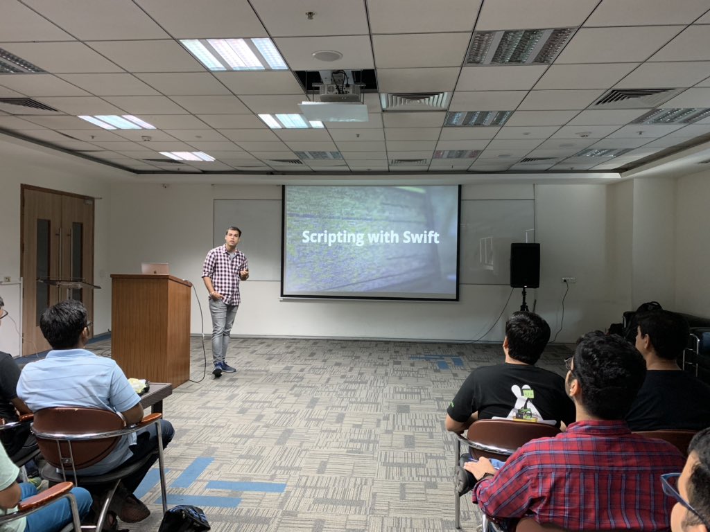 MobileFlock's tweet photo. Another session on Scripting with Swift!
#MobileFlock #SwiftScript #Tokopedia https://t.co/FRTNqkSVjt