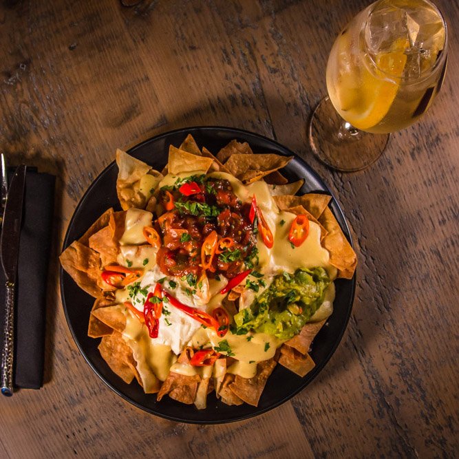 Our gooey cheesy Home Made Tortilla Nachos are the perfect sharing starter!

Add Chilli Beef, Pulled Pork or Drunken Beans for extra Mexican flavour.
-
#elpaso #latinamerican #mexican #streetfood #bar #margarita #grill #newcastle #jesmond