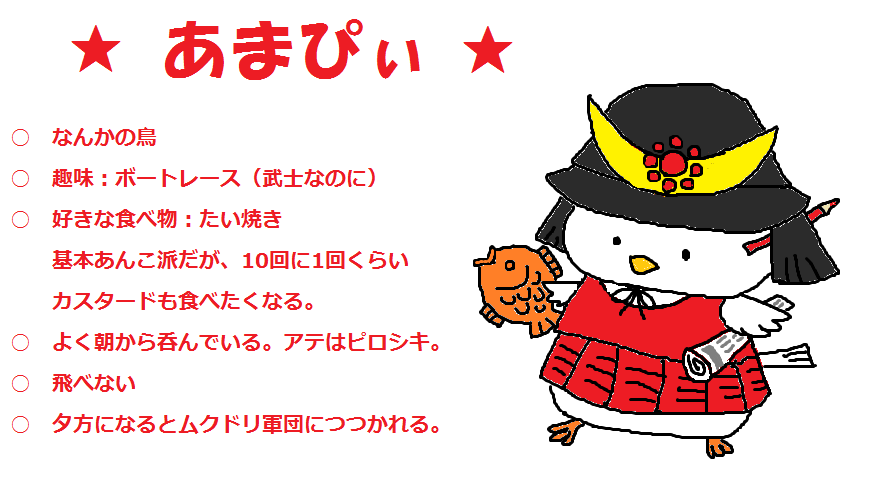 またりぽ ひこにゃんに対抗して 尼崎城のゆるキャラを勝手に作りました ペイントで マウスで書きましたよ 尼崎城