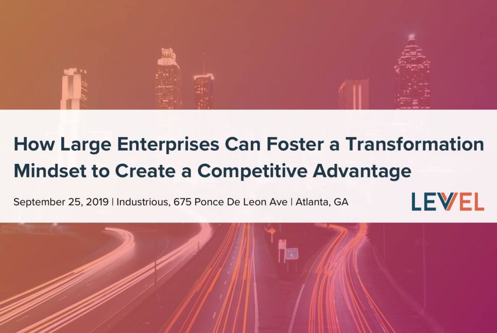 Join us in Atlanta 9/25 to learn how large enterprises can foster a transformation mindset to create a competitive advantage and build an effective portfolio of products. Save your seat: levvel.shp.so/a/Hqn8tt