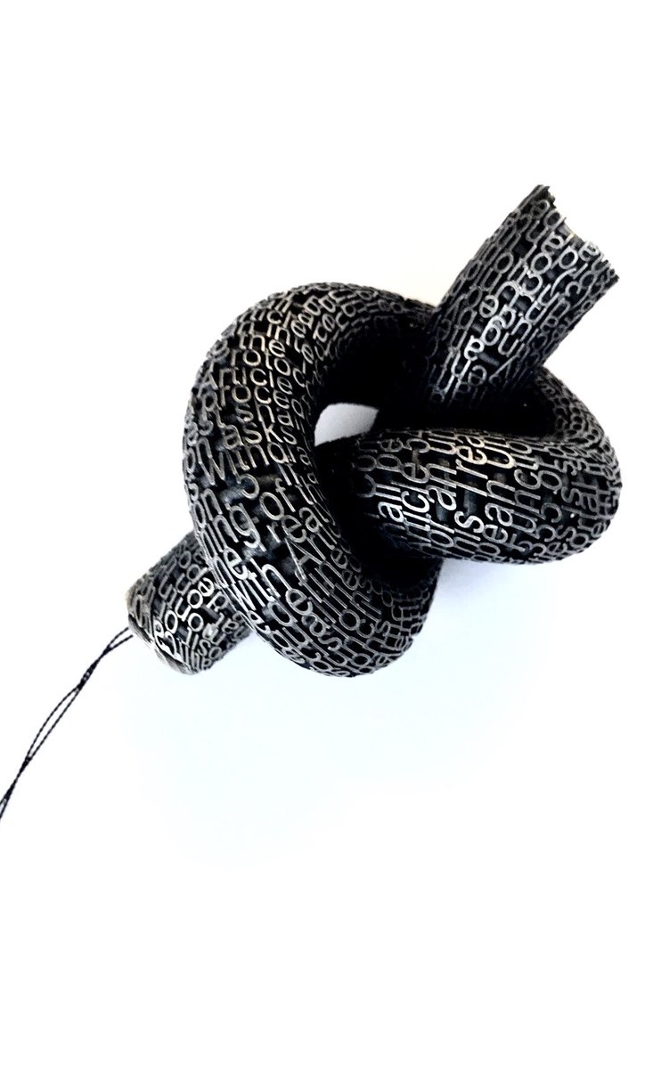 jonny_floyd's tweet photo. @bbclaurak Artworks for confused times. Article 50 literally tying itself in a knot. Jonathan Boyd at Gallery S O. https://t.co/d7qVATf0Nd https://t.co/sdF3EblGeN