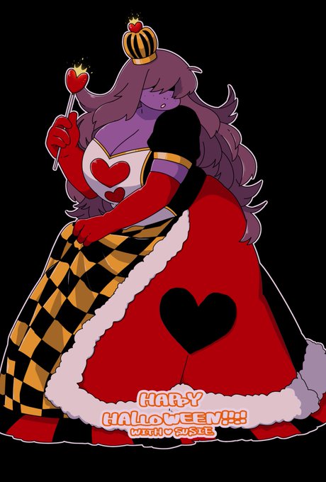 クイーンオブハートスージィちゃん

#DELTARUNE 
#HappyHalloweenWithSusie 