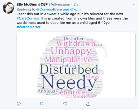 Convos4Care's tweet photo. Thanks, Ellie. I remember seeing this and thinking how powerful this was in showing #WordsMatter
@ellymcginn
Had to change the tweet as I put the wrong time!
#CareConvos
#LanguageofCare
#CEP https://t.co/AYDHAFPMI8