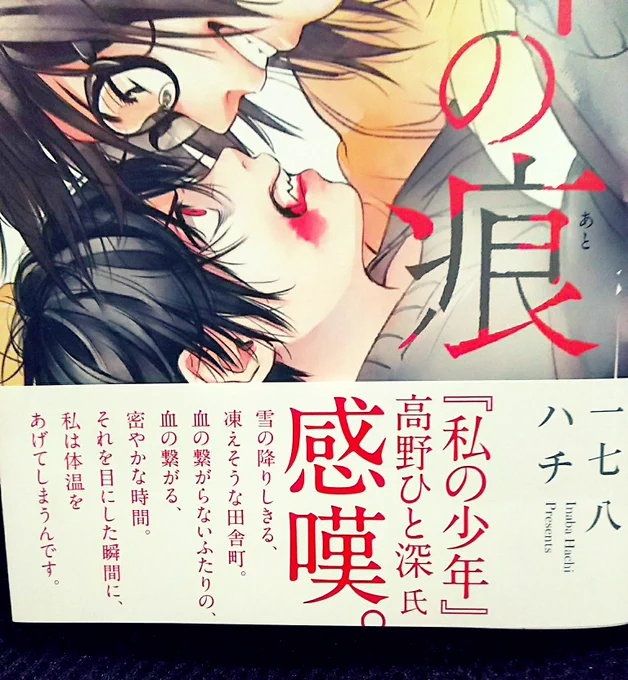 そうなんです、①巻の帯はなんと「私の少年」を連載している高野ひと深先生(@tknht3)に頂きました!
こんなにも綺麗な言葉で自分の作品を表現して貰えたことがあまりにも嬉しく…何度読んでも胸が熱くなります…
高野先生本当にありがとうございます宝物にします…! 