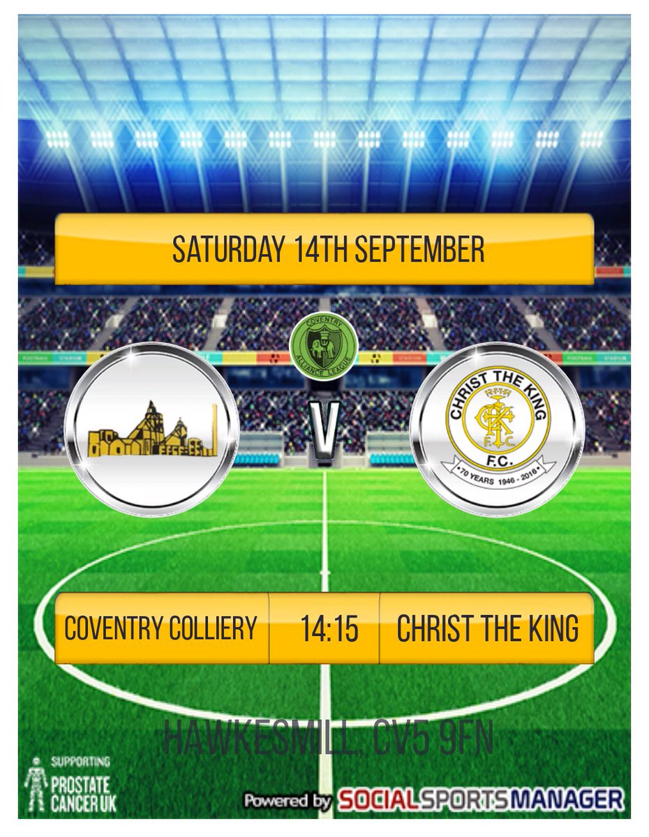 ctkfc1946's tweet photo. Today's fixtures see #CTK1 travel the short distance to @CollieryFc looking to continue their positive start to the season.
#CTK2 have another game postponed, so they are still yet to start their season. https://t.co/DUVKUu4tHF