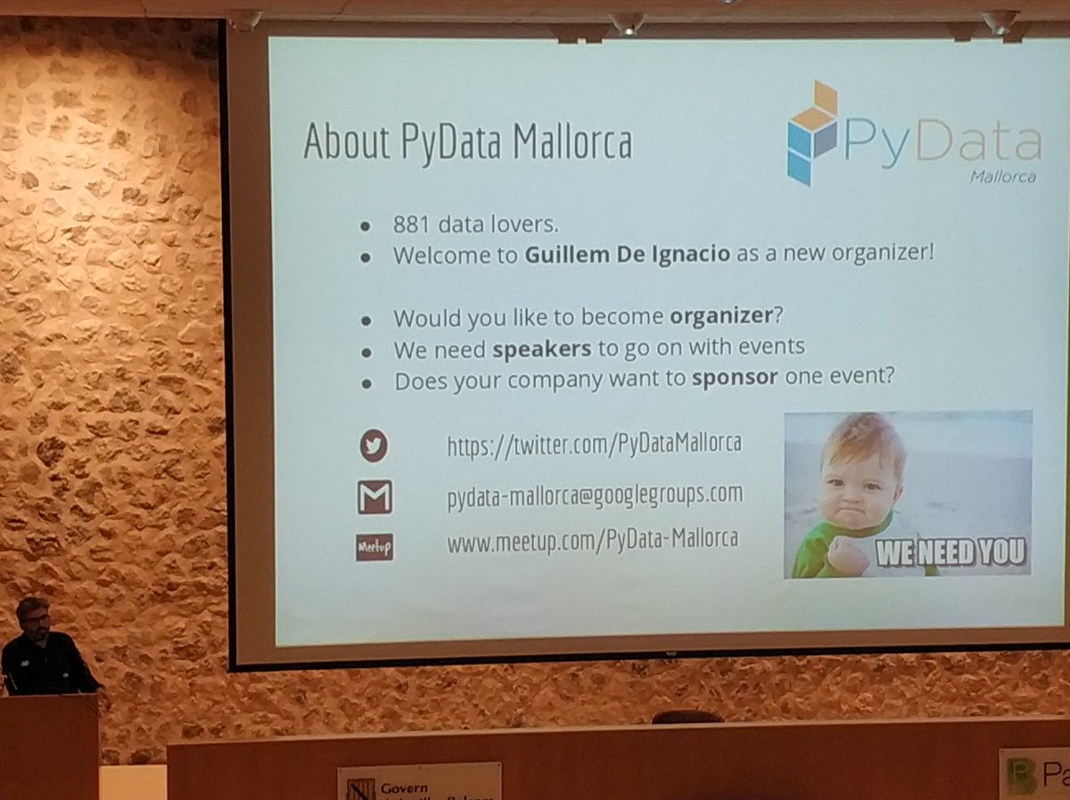 miau_db's tweet photo. We are almost 900 members and we keep growing. If you wanna give a talk or become a co-organizer of @PyDataMallorca get in touch with us! https://t.co/6Nm9ij0m2u