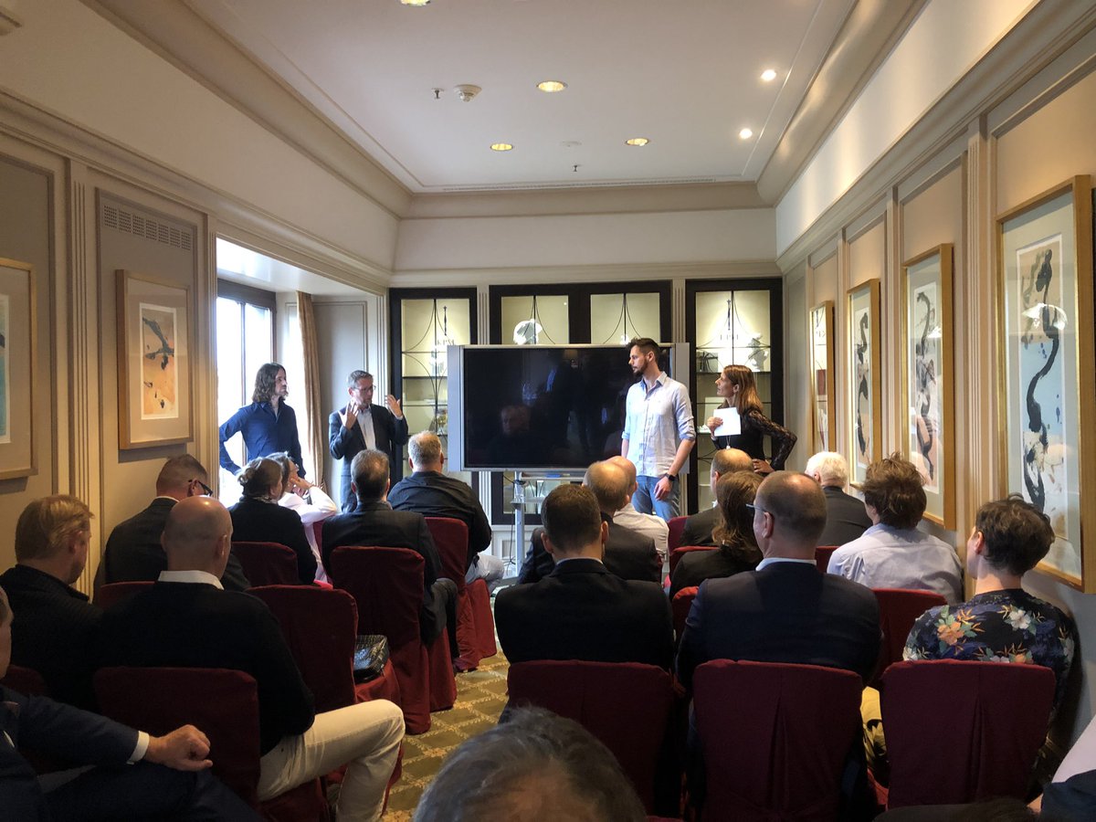 MikeBirchyard's tweet photo. We had an interesting Talk at #VRBusinessClub in #Berlin. We demonstrated how #Accso is combining #VR with different technologies such as #robotics and #IOT. https://t.co/PkuUdy0sEk