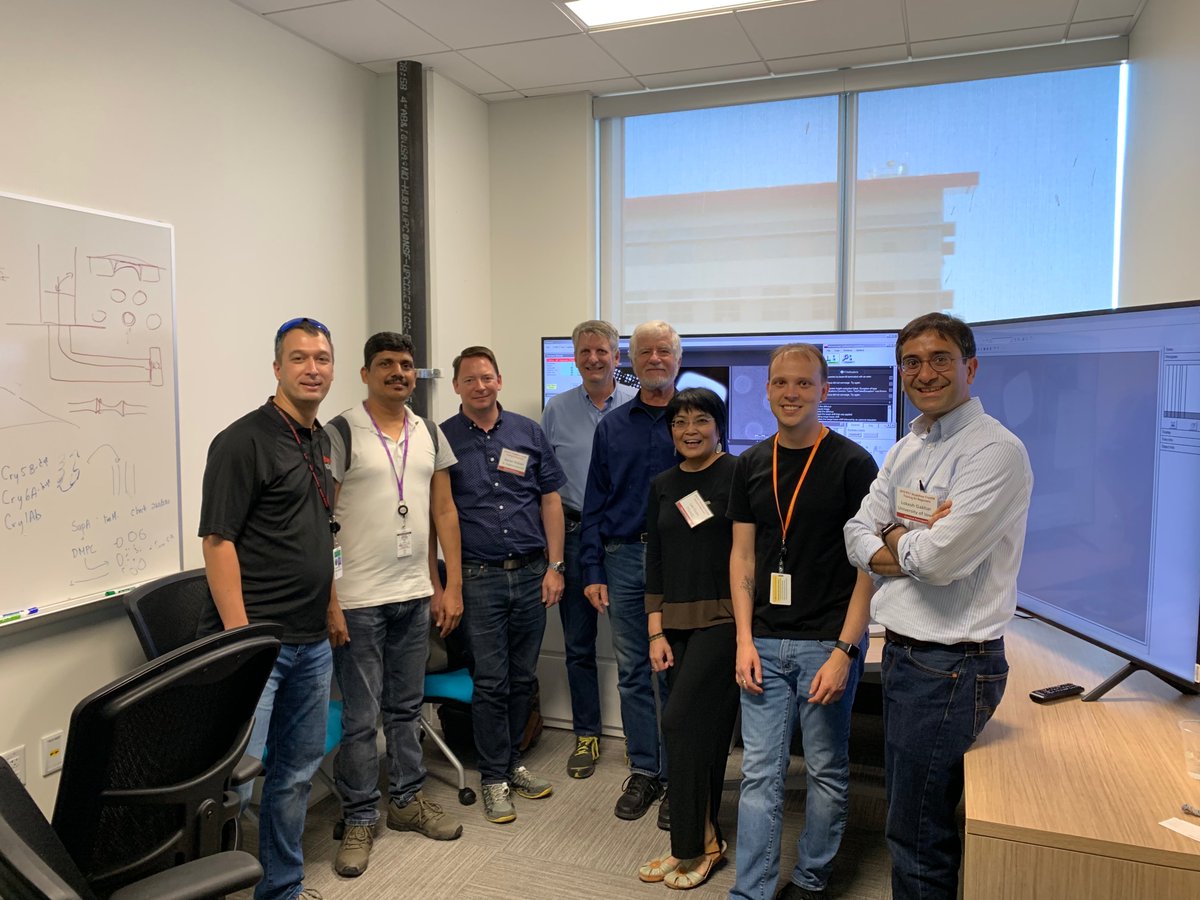 LokeshGakhar's tweet photo. Very helpful hands-on #CryoEM training workshop (Sep 11-13) at the @NIH_CommonFund Stanford-SLAC Cryo-EM (National) Center. Thank you Wah, Mike, Corey, Megan, Nancy, Patrick, Zoltan, JoAnn. @SLAClab #S2C2 @PCF_uiowa https://t.co/9O82Mmcp4i