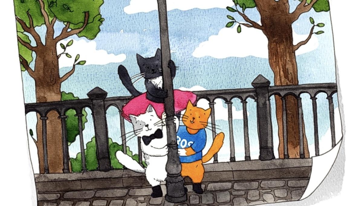 Today! Marmalade, Oswald &amp; Molly Moo - A Treasured Adventure by local writer Tracy Pickwell: a tale of three kittens, searching for treasure around the village.

Follow their footsteps around #Saltaire, with your very own treasure map at #SaltFest19: ow.ly/w1MD50vyp4F