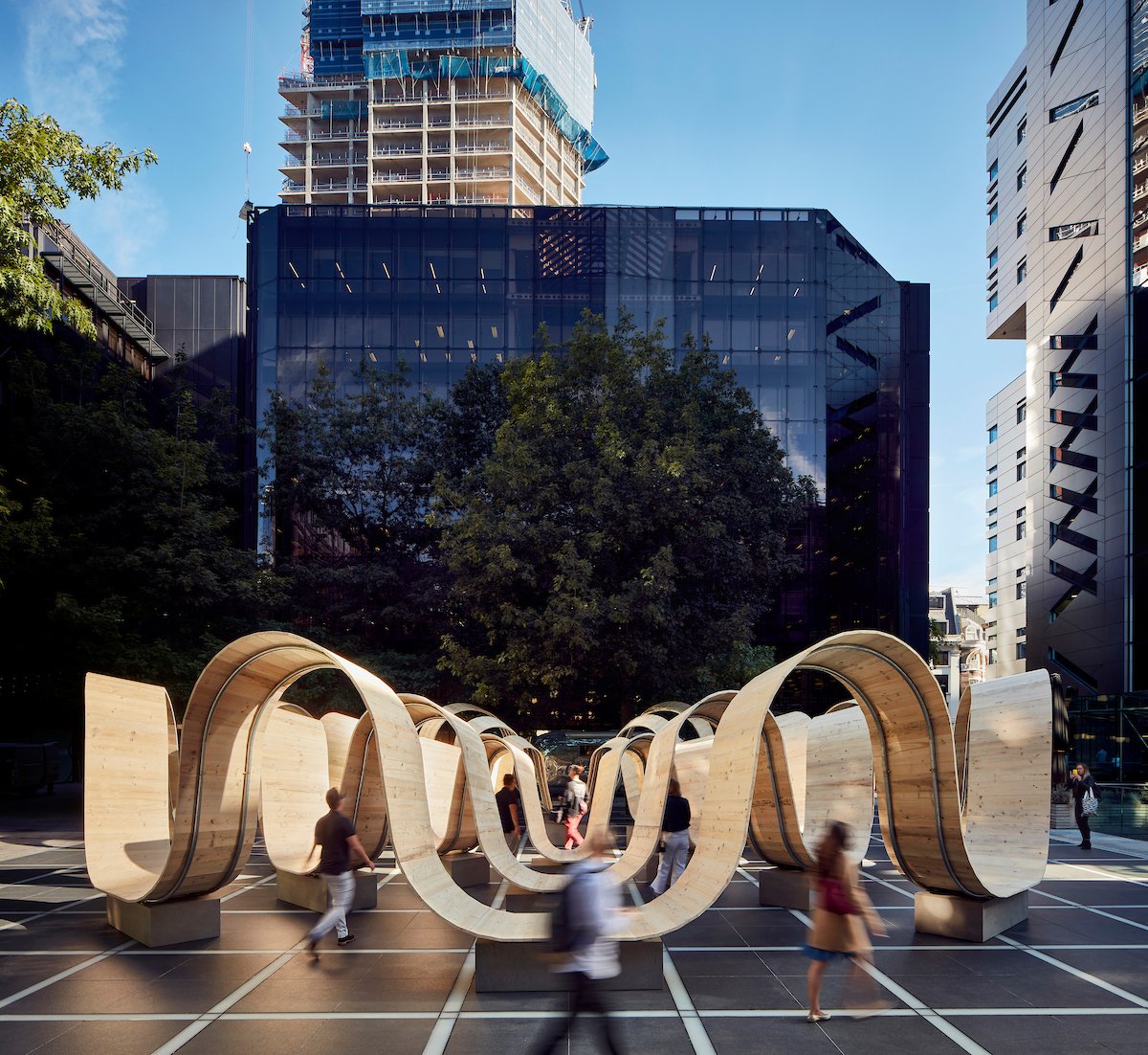 BroadgateLondon's tweet photo. 'Please Be Seated' our installation for #LDF19 is now live in #FinsburyAvenueSquare. Interact with the piece &amp; explore #TheSpace3FA to see an exhibition on the inspiration behind it. 

More info &amp; tickets to our panel w/ designer @PaulCocksedgeST here: https://t.co/ZWtQGBlfB1 https://t.co/Hd2KW34q2M