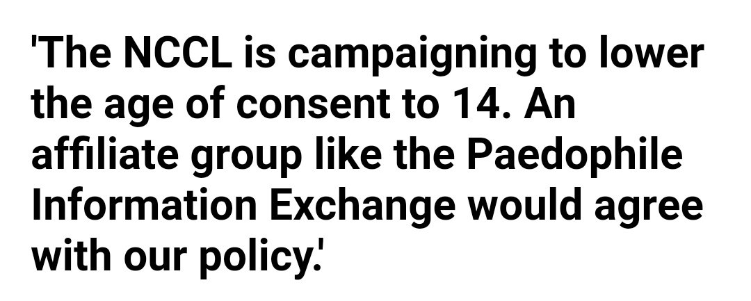 Harriet Harman's successor as NCCL legal officer, Marie Staunton, another Plan Int'l director, openly defended their PIE affiliation in an astonishingly frank statement of September 1983, which reflected the continued hold of the sexual rights agenda.  https://www.dailymail.co.uk/news/article-2570675/The-Lefts-web-shame-Its-not-just-Harman-Dromey-Hewitt-As-reveal-members-Britains-ruling-liberal-elite-held-senior-posts-NCCL-closely-linked-paedophiles.html