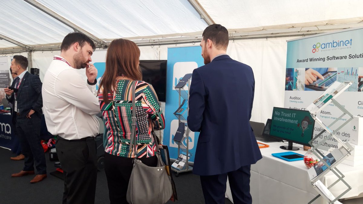 Fantastic 2nd day showcasing Auditor cleaning audit software at the AHCP Exhibition yesterday, showing how we can improve audit process and reporting in the NHS and beyond #Auditor #ambinet #AHCP #cleaningaudits