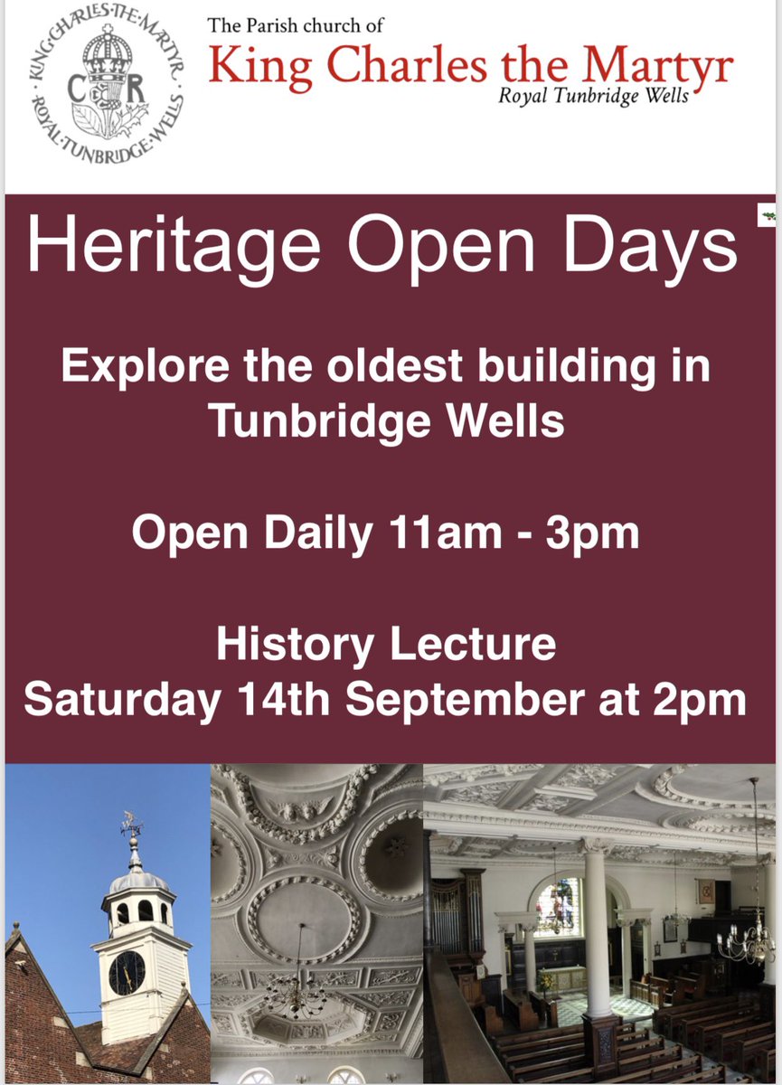 KCM_Church's tweet photo. Come and explore the rich history of #TunbridgeWells this #weekend for @Twellsheritage. Visit King Charles the Martyr Church, the @twforum, #ChapelPlace and enjoy the sunshine in @ThePantiles #SaturdayMotivation #SaturdayMorning #Kent https://t.co/Bb7vXLqNg4