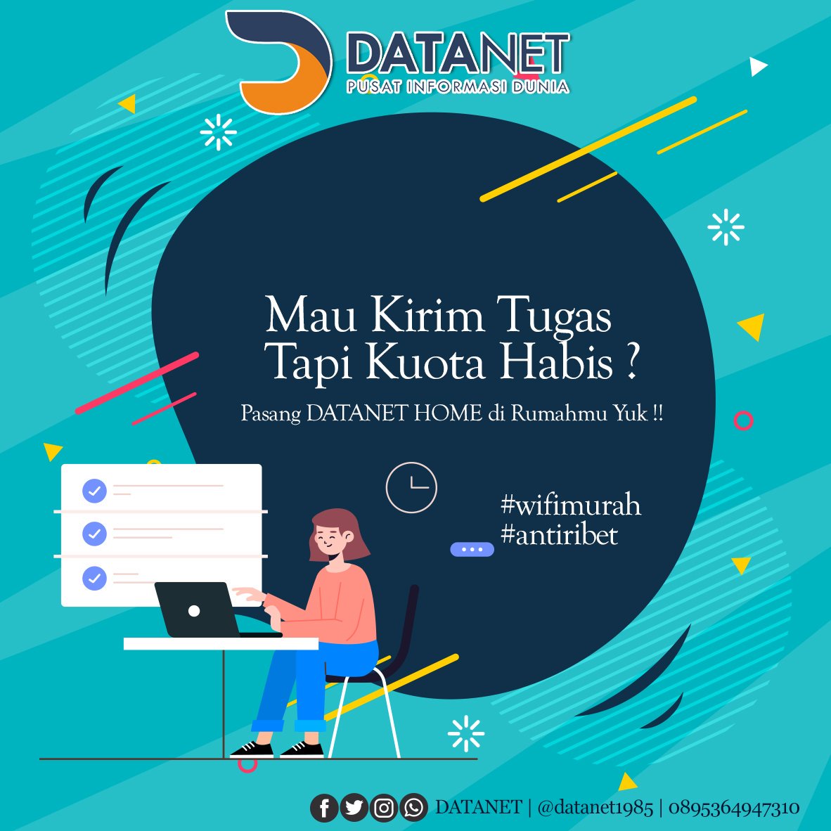 datanet1985's tweet image. Mau pasang wifi ? tapi bingung dimana ? DATA net aja yukk !!!
#datanet
#datanetkece
#datanethotspot
#datanethome
#network
#ngalahnesia