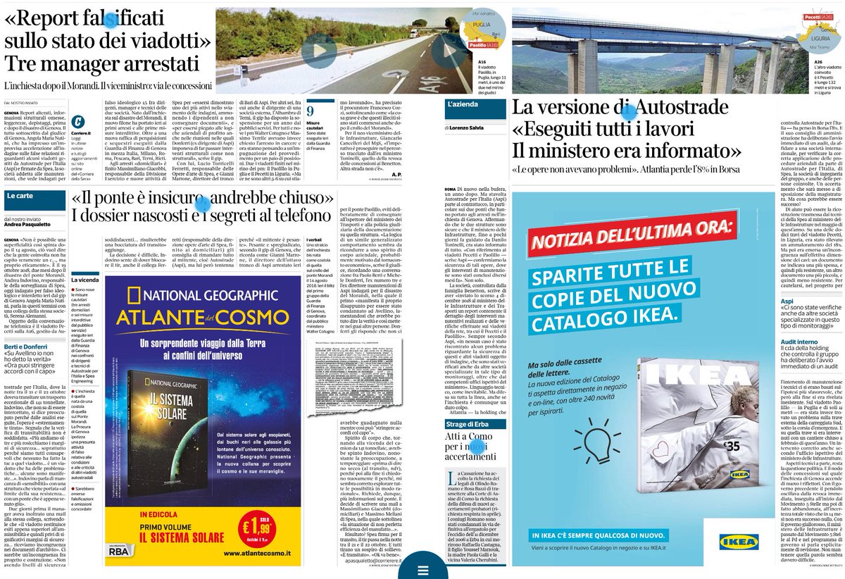 Forchielli's tweet photo. Managers di Autostrade nascondevano il disastro della rete? 🧐 chissà perché non mi sorprende 🤨 https://t.co/M7qyUFjW4d