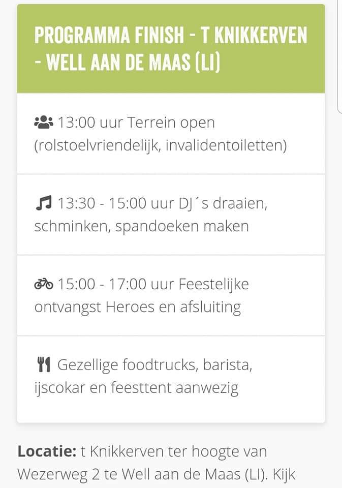 RidesForDean's tweet photo. Zien we jullie vanmiddag ook bij de finish? 
#lastday #finish #venlo #event #TopBoy #SaturdayMotivation #aankomst #trots #proudofyoujoe #Children #GrandparentsDay #family #Weather #WoWClassic #weekend #maatjes #teamwork #mountains #bike #Mountainbike https://t.co/ettMYwXy2u