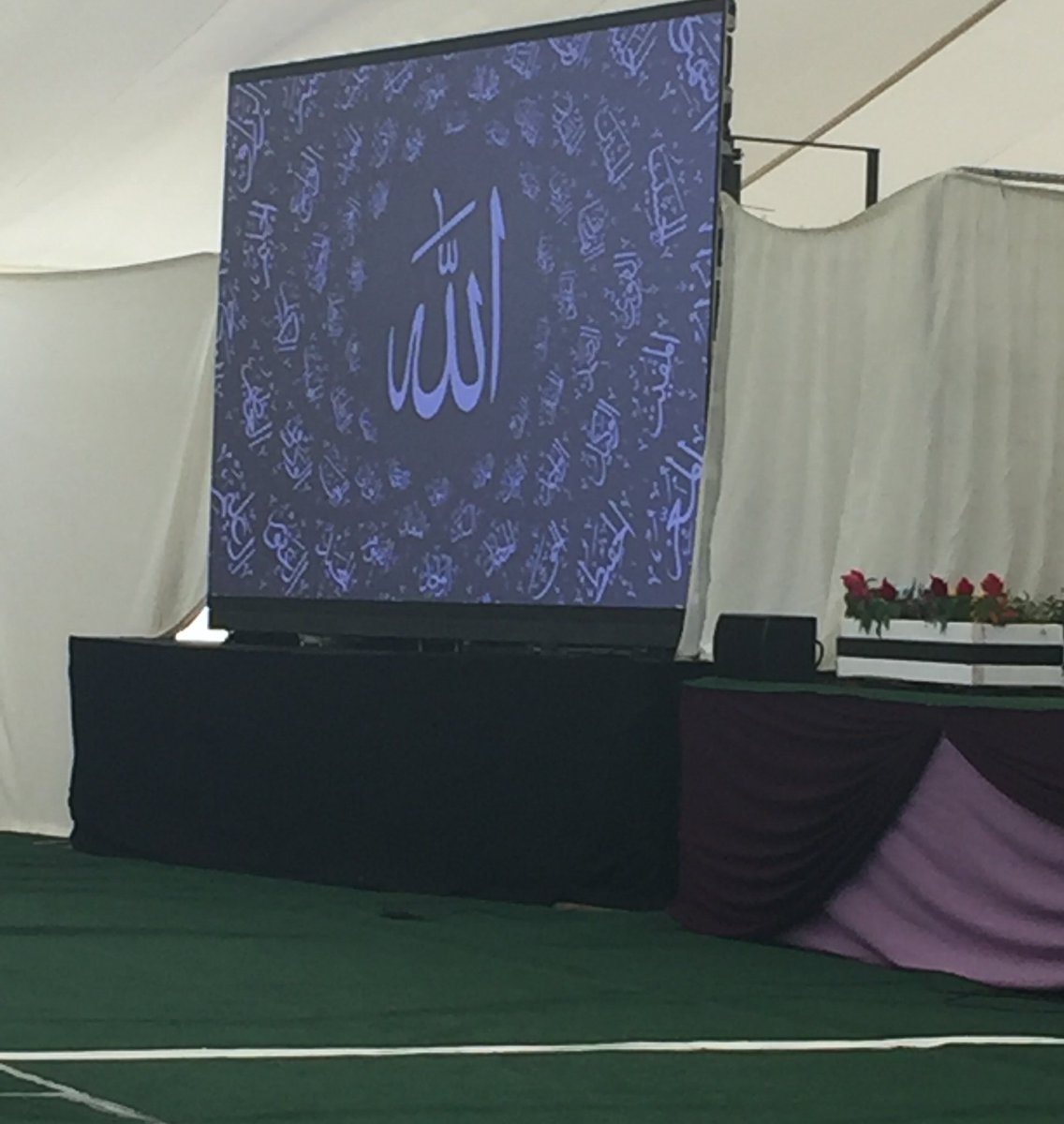 LajnaUK's tweet photo. Second day Proceedings have just started at #NationalIjtema2019LajnaUK 
#DivineAttributes https://t.co/dwOiZjCcxu