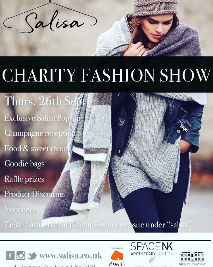 Have you got your fashion show tickets yet? 

Follow the link to get you and your friends tickets now...

thebiscuitfactory.com/products/salis… 

✨