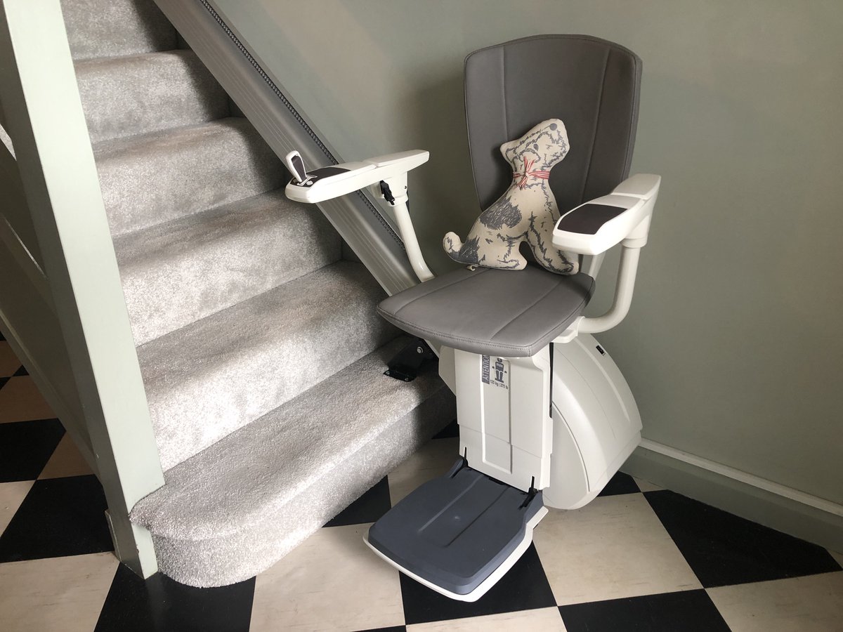 Choosing a stairlift from the range we offer is sometimes weighted by the aesthetic of the home. #style #home #interiors #mobility