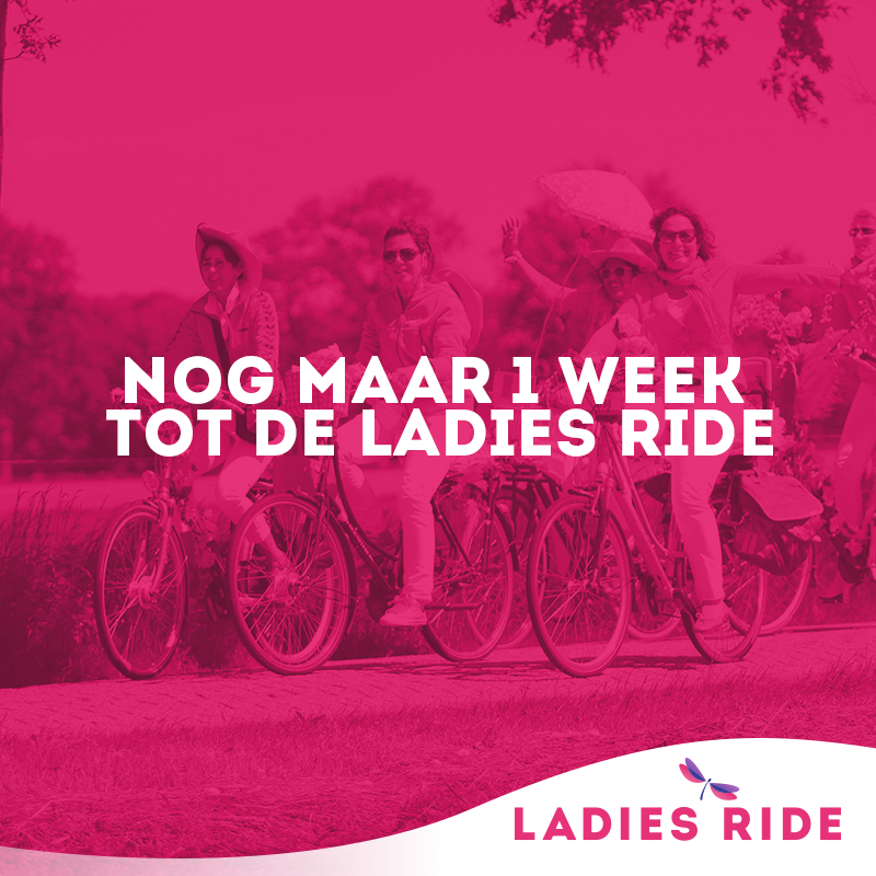 Lieve dames, volgende week zondag is het ein-de-lijk zo ver: DE LADIES RIDE van 2019! Zien we jou op het leukste fietsevenement van Nederland? 🚴💜 

ladiesride.nl