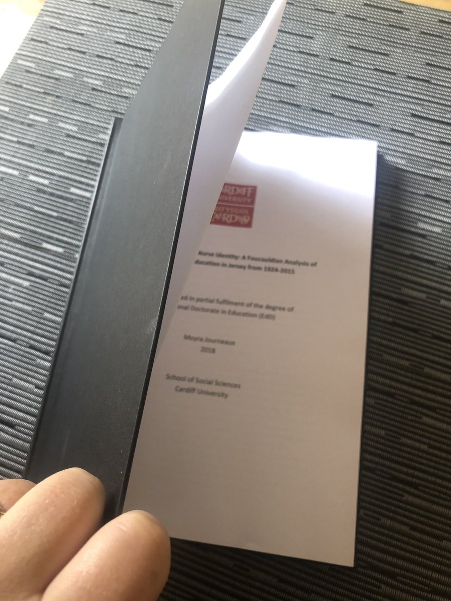 JourneauxMoyra's tweet photo. So good to see my #thesis bound. A quick view of the culmination of a long journey #2018graduate https://t.co/ZcdA0hibt3