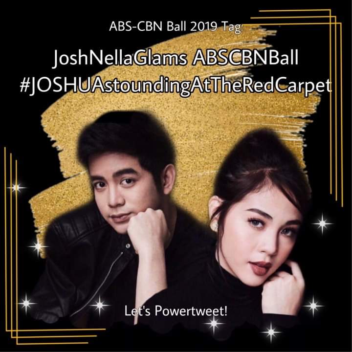 JoshNella_OFC's tweet photo. Hi JoshNellas. Lets use our official HT and tag for tonight's ball. Power tweet

JoshNellaGlams ABSCBNBall
#JOSHUAstoundingAtTheRedCarpet 
@iamjoshuagarcia @superjanella https://t.co/GrIoKXh0HH