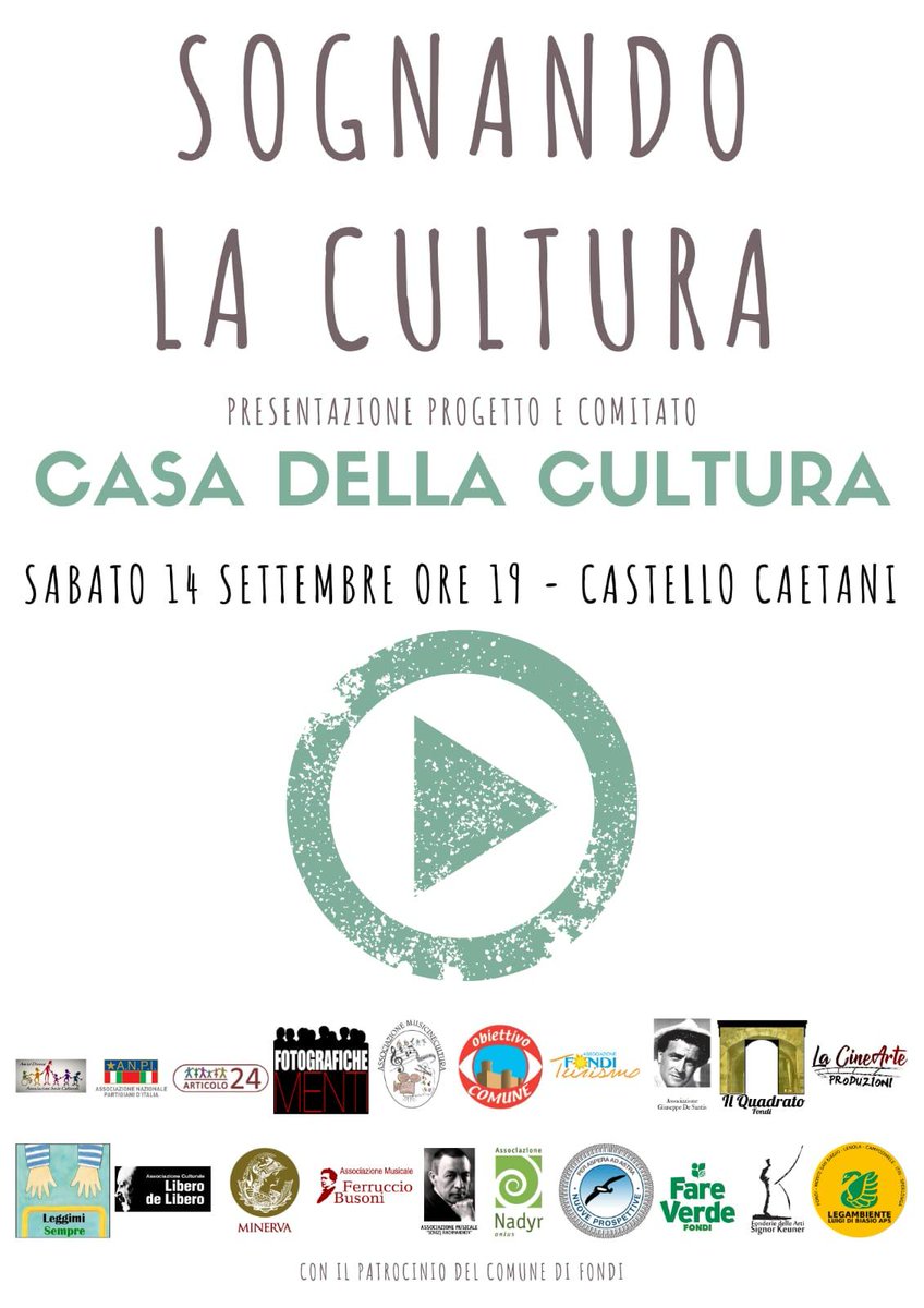 SimNardone's tweet photo. Esistono #luoghi che nascono perché devono nascere. Esistono luoghi che non possono essere contenuti. Esistono #progetti che fanno #sognare.
#casadellacultura
https://t.co/npcCzC2KS7 https://t.co/K4IldxkraL