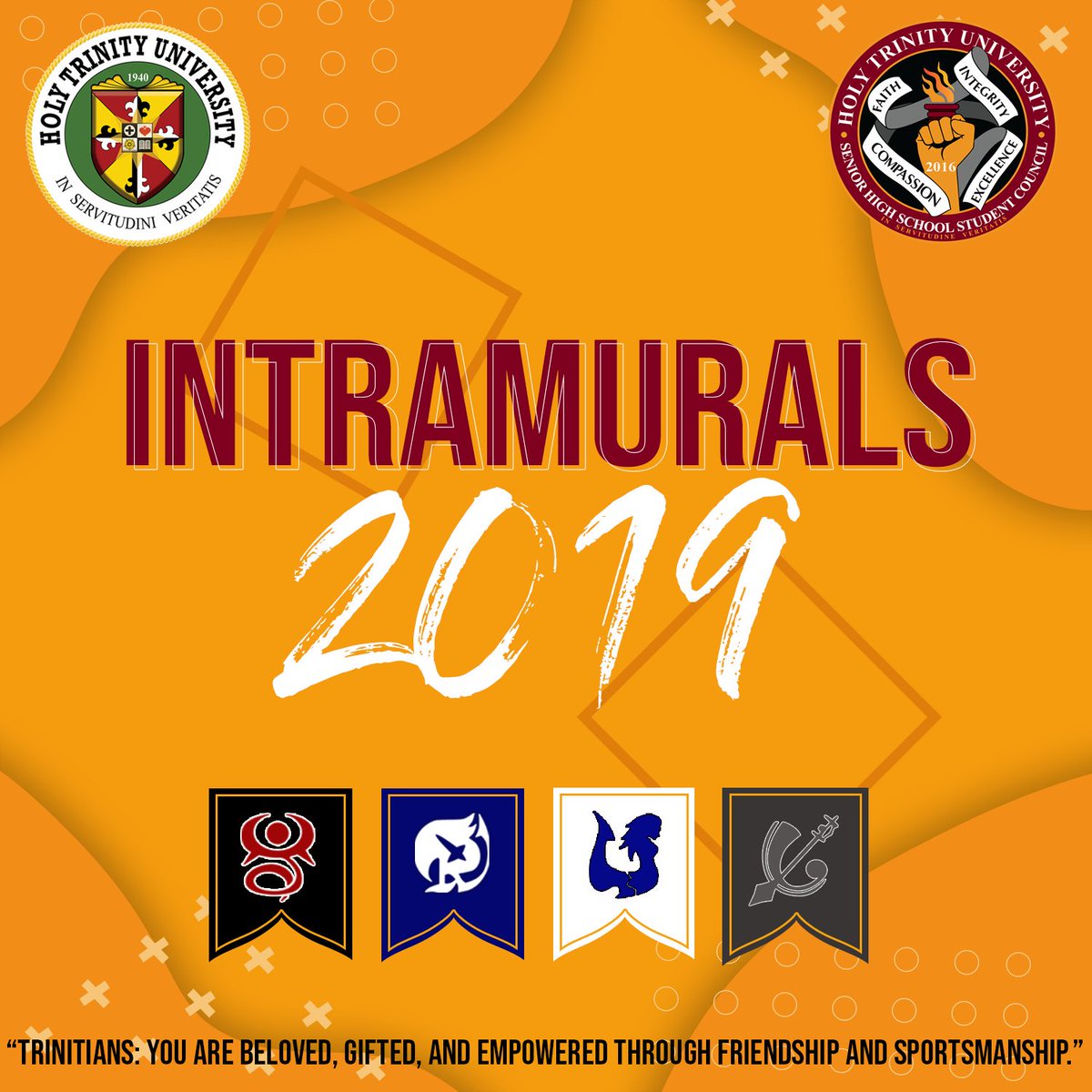 SSCHTUOFFICIAL's tweet photo. Stretch your muscles and break a sweat Trinitians— the most awaited Intrams 2019 is here!

#Intrams2019
#EmpoweredSportsmanship https://t.co/JRHj6dH7li