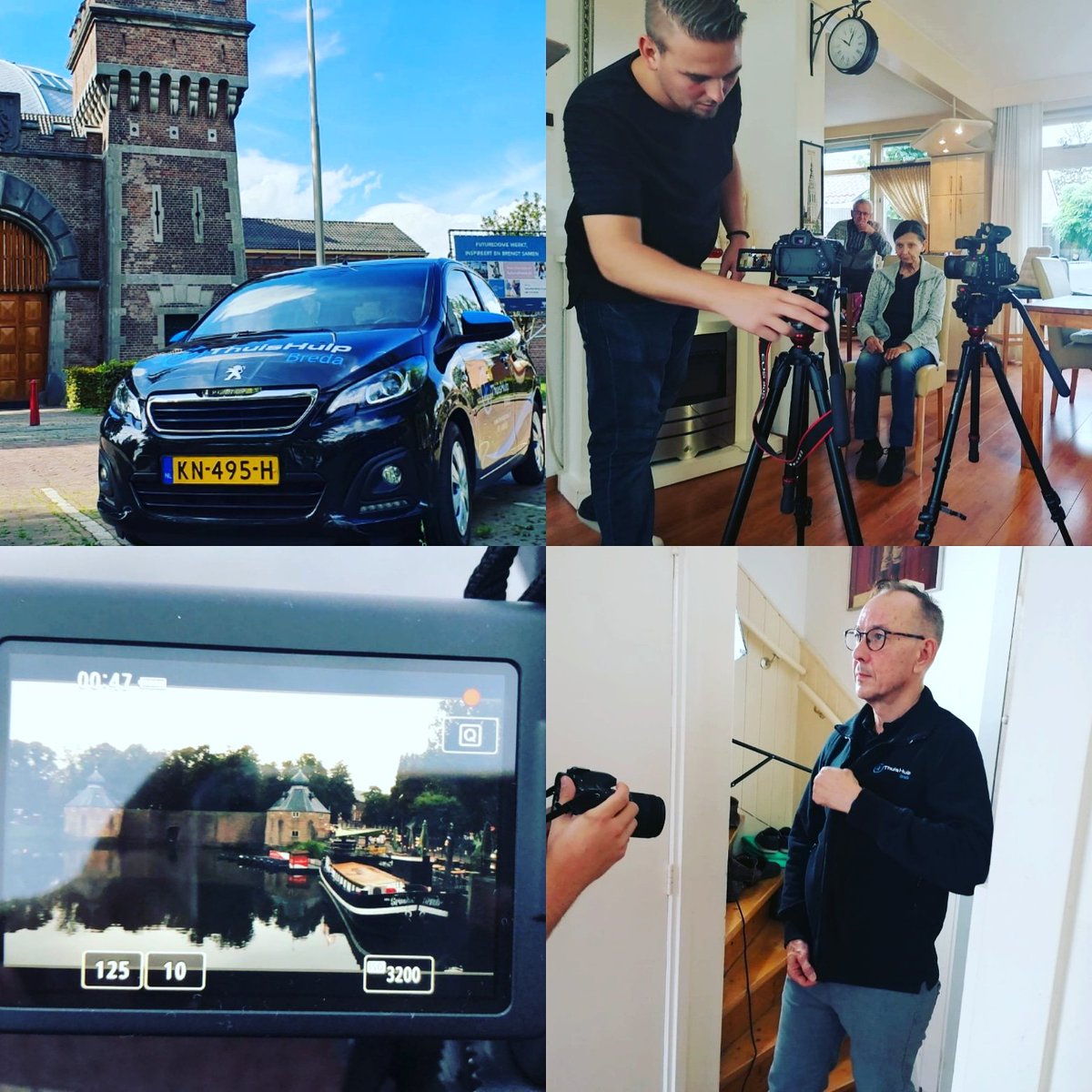 BredaThuishulp's tweet photo. Vandaag de opnamedag gehad voor de promotiefilm van Thuishulp Breda, trots dat onze medewerkers en cliënten zo enthousiast hier aan mee werken, we zijn heel benieuwd naar het eindresultaat.😁 https://t.co/k18War0QYl
