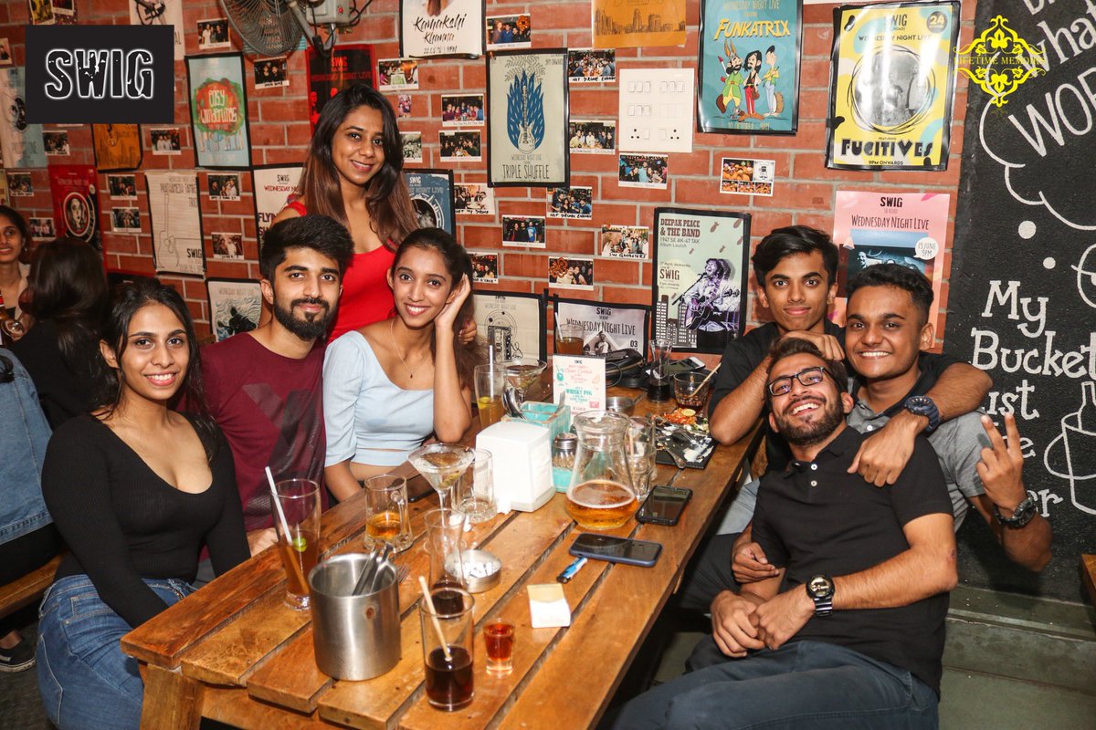 Swig - Bar & Eatery on Twitter: "Definitely feels like an easy going #Saturday! ? #Swiggers, let's get down to our weekly weekend shenanigans! ? Come one, come all! ? #SWIG #Pune #