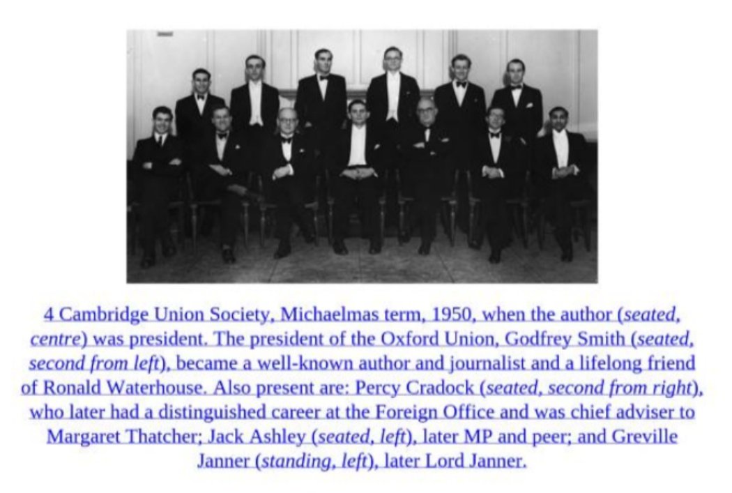 Ronald Waterhouse was a member of the Cambridge Union together with the serial paedophile Greville Janner, a man who avoided prosecution over decades according to the Crown Prosecution Service.  https://www.dailymail.co.uk/news/article-3041209/Labour-s-Janner-not-charged-alleged-child-abuse-Prosecutors-say-not-public-peer-86-trial-age-dementia.html