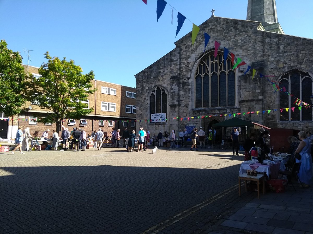 St Michael's Fayre in full swing. We've got cake, books, bric-a-brac and tattoos!
