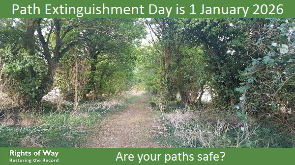 parachutemind's tweet photo. There are just 2300 days before unrecorded old paths cease to exist.  Check your paths are on the #DefinitiveMap at your council office. If not, play your part in #RestoringTheRecord by applying to record them. The barriers will go up in 2026 if you don't!
https://t.co/YbQ4zc5SIy https://t.co/i2k2fzwBdO