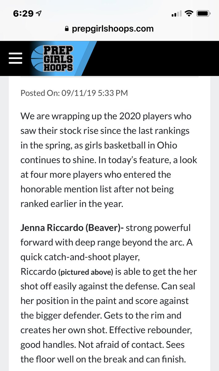 Jill Riccardo (@riccardojill) on Twitter photo PGH Ohio Rankings- 2020 rising players Part 5 <a href="/jenna_riccardo/">Jen</a> <a href="/WPABruinsNesbit/">WPA Bruins 2020 Nesbit</a> <a href="/WPABruinsAAU/">WPABruinsAAU</a> @BEAVERSWBB prepgirlshoops.com/2019/09/pgh-ohโฆ PGH Ohio Rankings- 2020 rising players Part 5 <a href="/jenna_riccardo/">Jen</a> <a href="/WPABruinsNesbit/">WPA Bruins 2020 Nesbit</a> <a href="/WPABruinsAAU/">WPABruinsAAU</a> @BEAVERSWBB prepgirlshoops.com/2019/09/pgh-ohโฆ