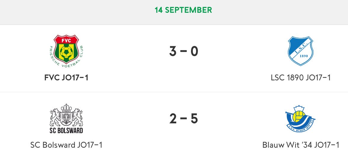 2_fvc's tweet photo. @vv_FVC JO17-1 bekert verder dankzij een 3-0 overwinning op 3e divisionist @svclsc1890 JO17-1!⚽️🏆💚💛Volgende week maakt het team zijn debuut in de 4e divisie met de lastige uitwedstrijd in Heerenveen tegen Heerenveense Boys JO17-1. https://t.co/j2nwsJrR2R
