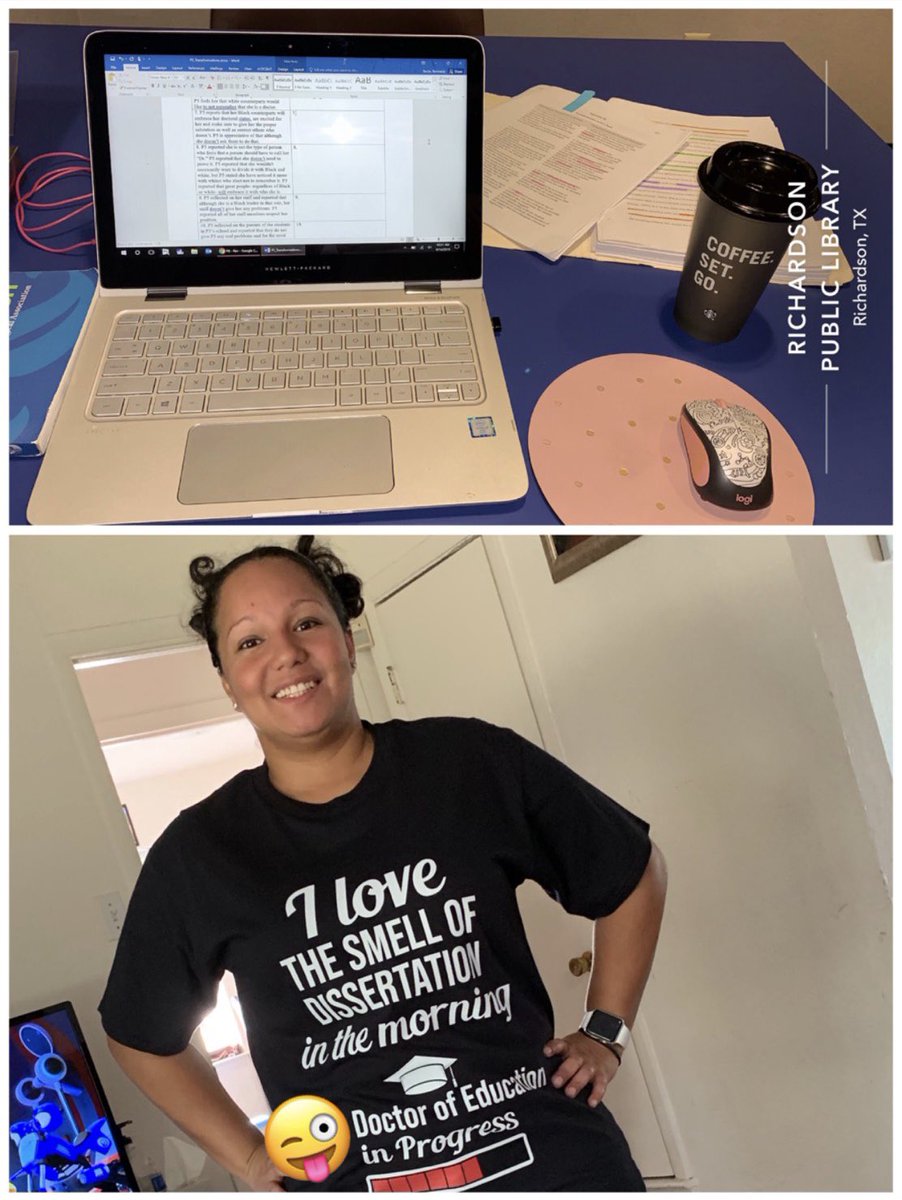 DrRonnieMcCain's tweet photo. Got to the library soon as it opened! This is how I’m spending my Saturday! 🤓 #doctorallife #doctoralcandidate #doctoral #dissertationlife #dissertation #dissertationtime #dissertationgrind #acwri #dataanalysis #qualitative #phenomenology https://t.co/RllfC58ZbQ