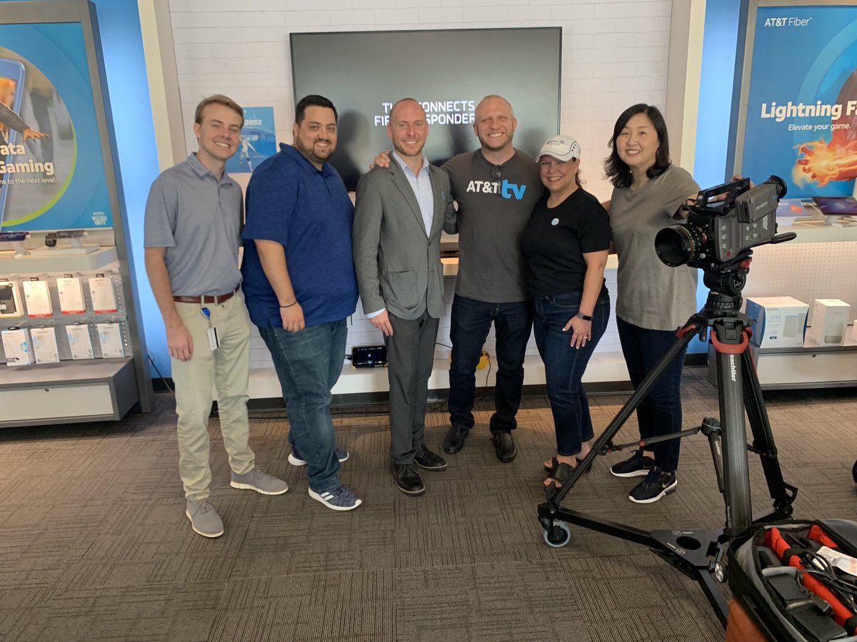Had another awesome opportunity to film a video for the new ATT TV with some of our amazing Media people! #kamo #kamokonnects