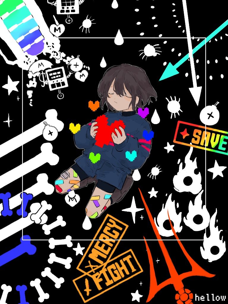 hellow_society's tweet photo. #언더테일_4주년
#UNDERTALE_4TH_ANNIVERSARY 
#Happybirthdayundertale
#HAPPY_BIRTHDAY_UNDERTALE
#UNDERTALE_ANNIVERSARY
#Undertale四周年記念イラスト
#Undertale 
Undertale 4th anniversary 
아무도 죽지 않는 상냥한 이���기 https://t.co/j5f0cBEo3r