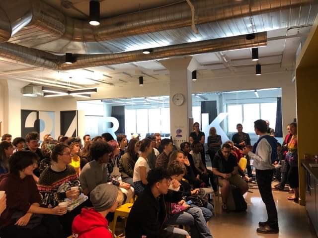 RubikaMontreal's tweet photo. Hier les étudiants de Rubika Montréal ont fait leur rentrée. 
Bienvenue aux nouveaux étudiants ! 😉#montreal #Rubika #animation https://t.co/o09dqTe1kq