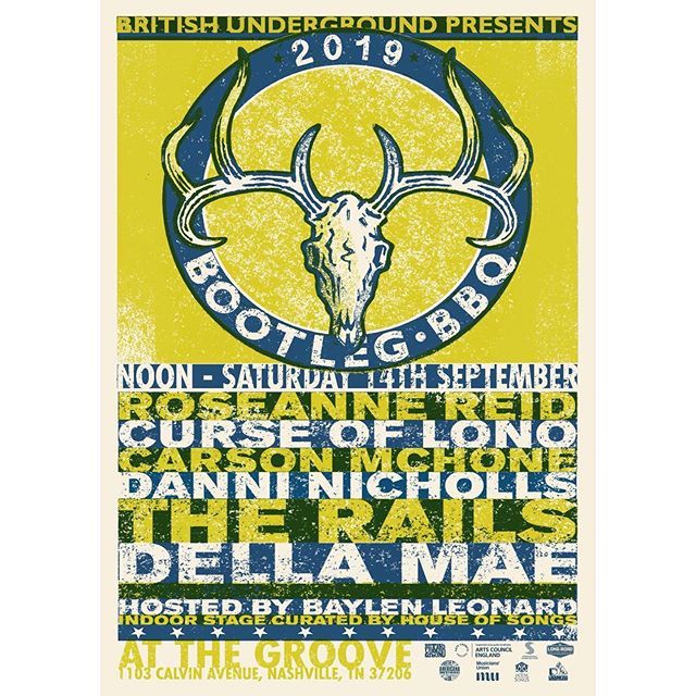 DanniNicholls's tweet photo. The next official stop on #theroadtotennessee is the @british_underground #bootlegbbq today! So honoured to be a part of this wonderful event with such incredible artists. The trio and I plus some special guests will be on at 2:45pm @thegrooverecords - C… https://t.co/ecXXcESQZb https://t.co/64mlorwarw