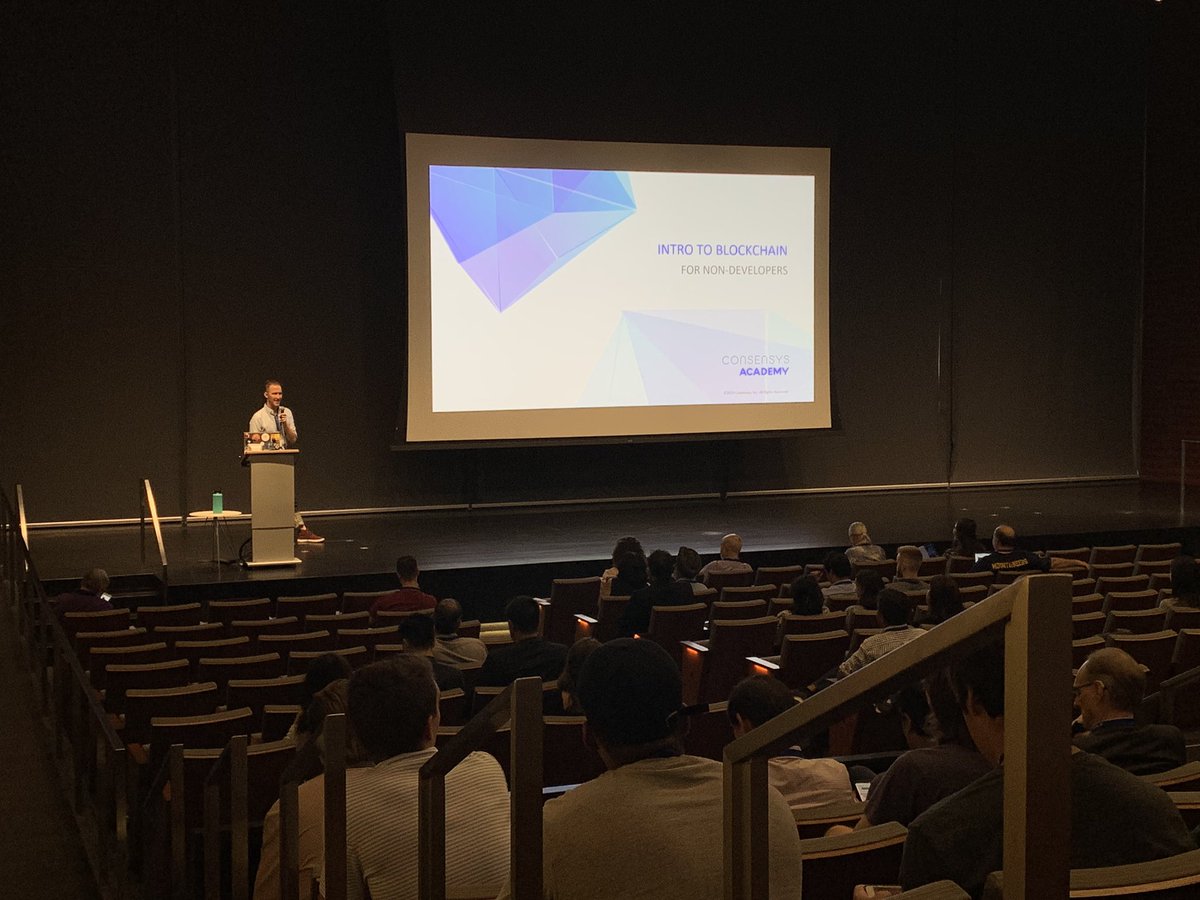 txblockchain's tweet photo. Coogen Brennan of @ConsenSys kicking off the party with an Intro to Blockchain presentation #TXBlockchainSummit https://t.co/SnYGkA7tst