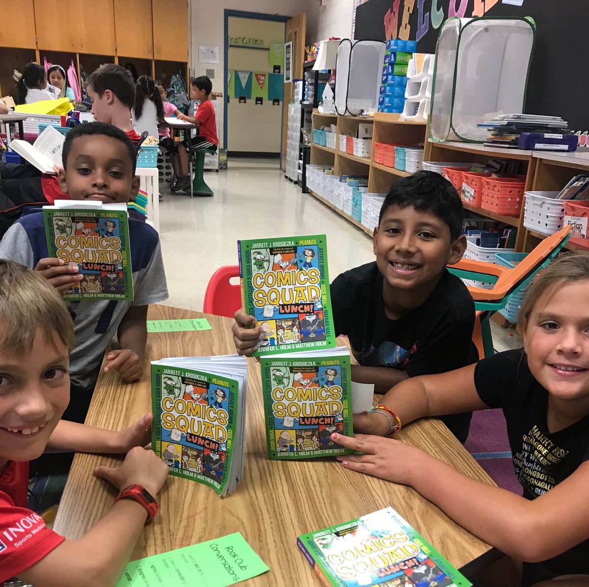 TimberLaneES's tweet image. Ms. Yazdani’s 3rd graders finish a deep book club meeting!  #collaboration #studentdiscourse @FCPSR2 @FCPS_TitleI