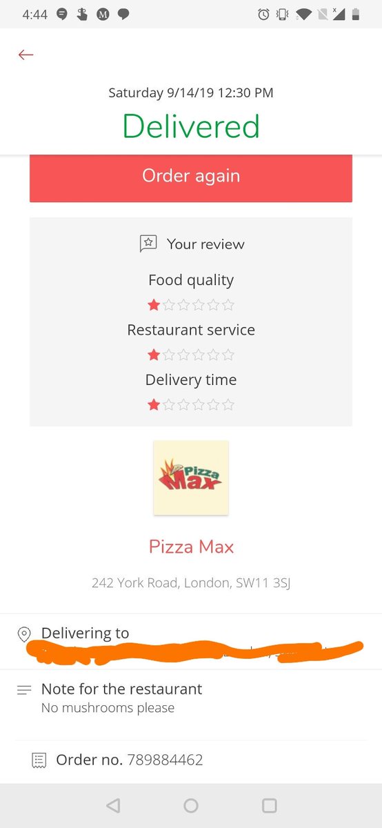 HighBornGrace's tweet photo. @JustEatUK #justeat #deliveroo @Deliveroo 

@JustEatUK Here you go clowns https://t.co/R4INlDDeIE