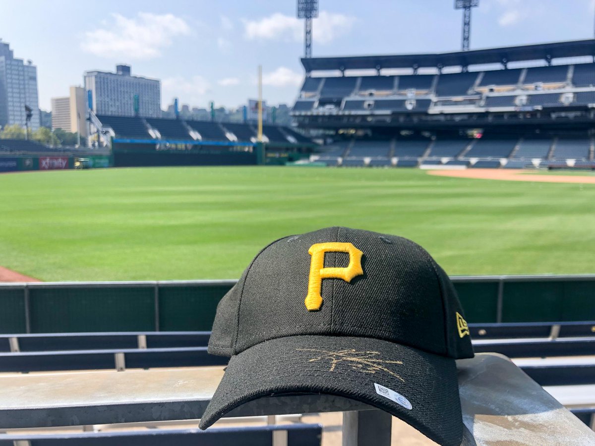 Pirates's tweet image. RETWEET THIS NOW for a chance to win a signed Gregory Polanco hat!
