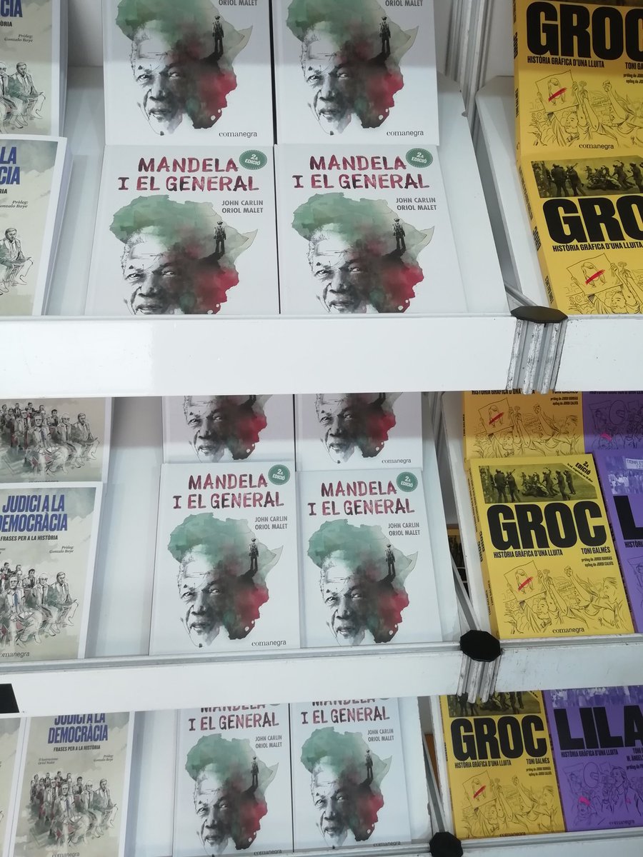 A l'estand 46 de @Comanegra hi podem trobar #MandelaIElGeneral  #CòmicEnCatalà #LaSetmana19 @LaSetmana #JohnCarlin @OriolMalet